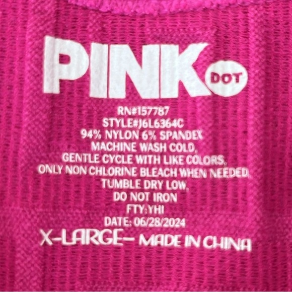 Pink dot women pink body size Large - Picture 6 of 6